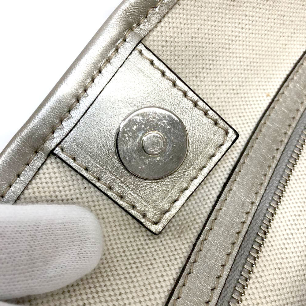 GUCCI Tote Bag GG Imprime Silver White Handbag - Picture 9 of 11